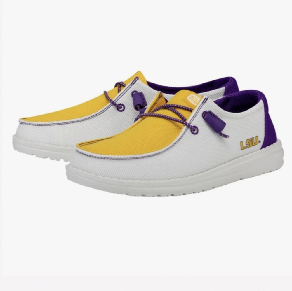 HEY DUDE WALLY LSU SLIP ON